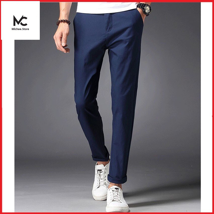 Quần kaki nam MC chất liệu trẻ trung, quần thô nam dáng boby không nhăn | BigBuy360 - bigbuy360.vn