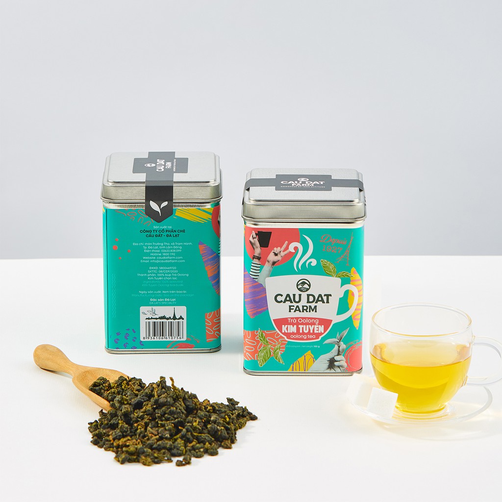 Cầu Đất Farm - Trà oolong kim tuyên hộp 200gr | BigBuy360 - bigbuy360.vn