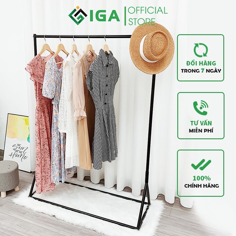 [Mã LIFEBKA5 giảm 10% tối đa 1 Triệu đơn 500k] Giá Treo Đồ Chữ Y Khung kim loại màu đen huyền bí - GM01