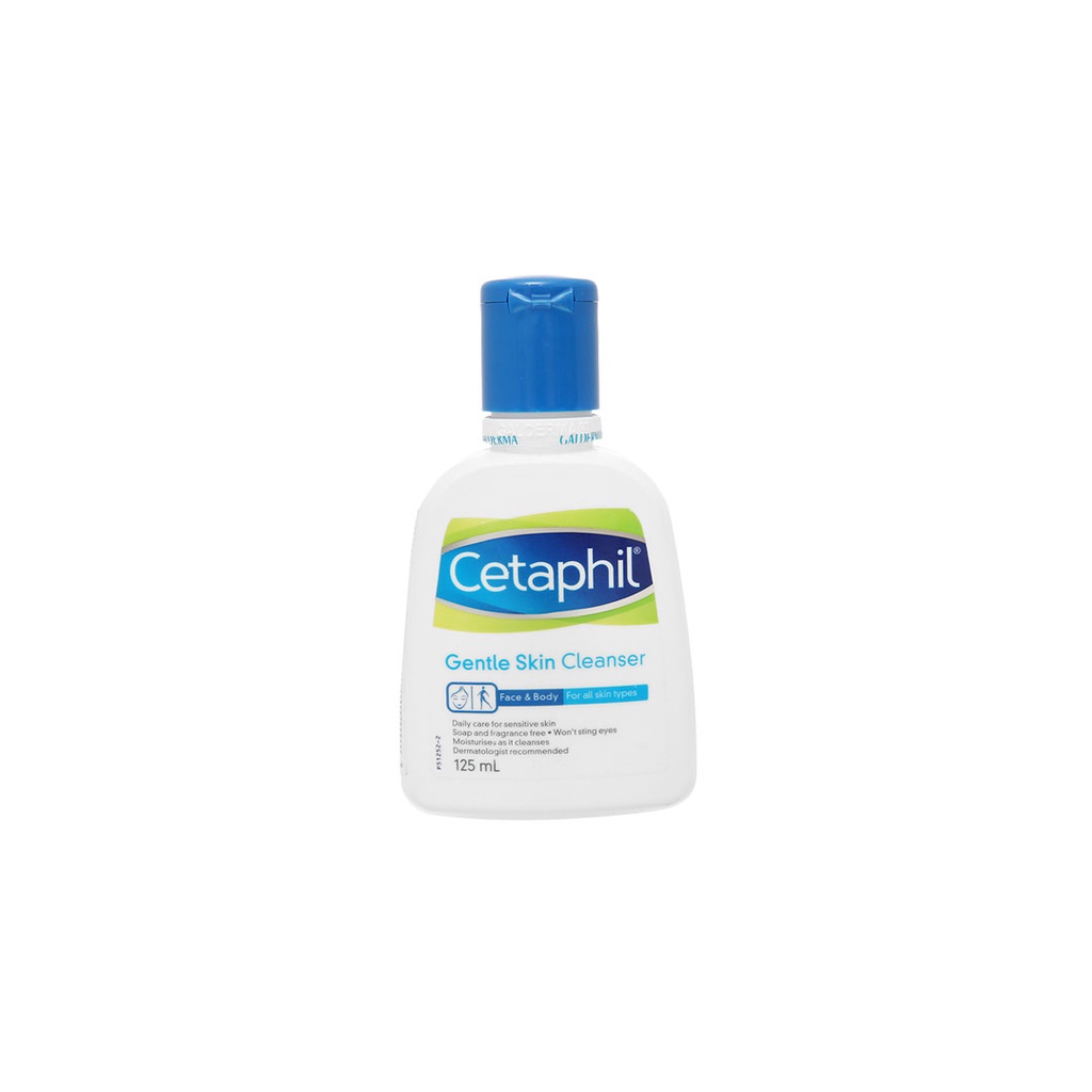 Sữa rửa mặt Cetaphil Gentle Skin Cleanser chai 125ml loại bỏ chất nhờn, tẩy sạch bụi bẩn, dịu da, giữ ẩm, ngừa mụn