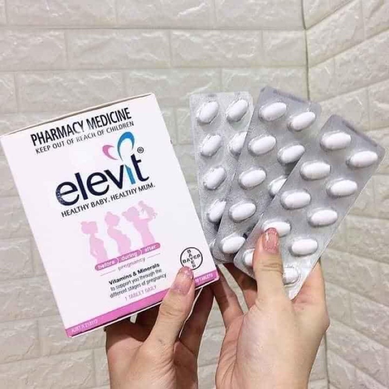 Elevit Bầu Chính Hãng Úc - Vitamin Bà Bầu 100 Viên