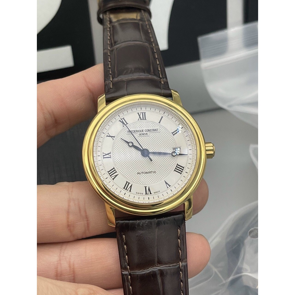 Đồng hồ nam Frederique Constants 40mm máy Automatic Thụy Sĩ, chống nước 100m, kính sapphire, dây da cao cấp