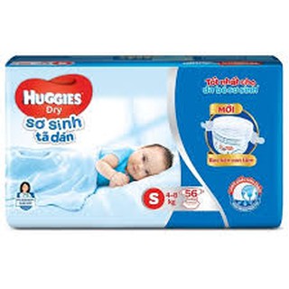 Tã dán sơ sinh Huggies Dry S56