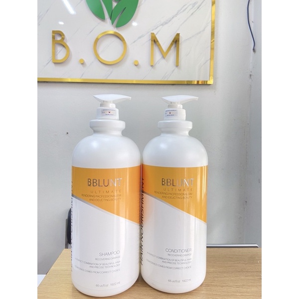 Dầu gội xả BBLUNT siêu mềm mượt cho sallon 2000ml không chứa sulfat này giúp làm sạch và phục hồi độ ẩm tự nhiên