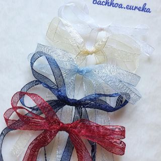 Cột tóc nơ voan dây dài