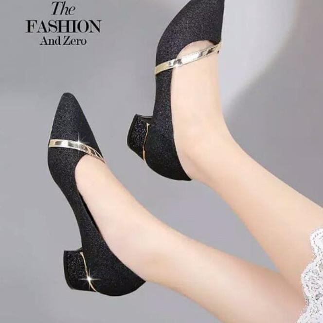 Giày Cao Gót 87W Màu Vàng/Bạc/Đen hs011 Y100