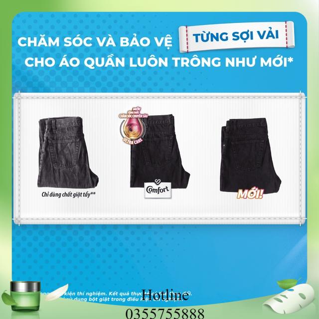 Nước xả làm mềm vải Comfort 1 Lần Xả Hương Ban Mai Túi 3.8L/3.2L