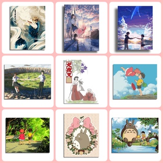 Bộ Tranh Sơn Dầu 40x50cm Tự Làm Hình Cá Vàng Natsume 's Book Hime ~ Friends