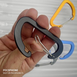 Móc Khoá D 8cm Bản Nhôm Đặc Siêu Cứng Khoá siêu Bền - Hàng Gủi Ngay