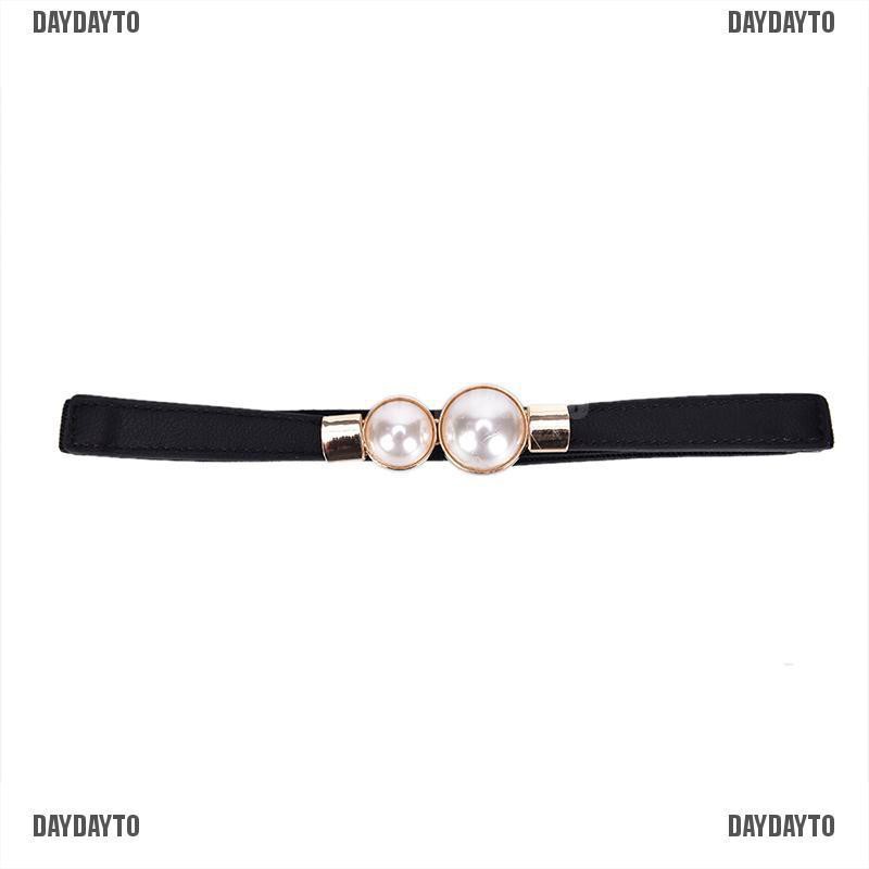 Thắt Lưng Co Giãn Đính Ngọc Trai Thời Trang Dành Cho Nữ