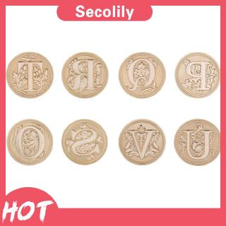 European Letter Wax Paint Seal Vintage Envelope Sealing Wedding Invitation Copper Head Stamp