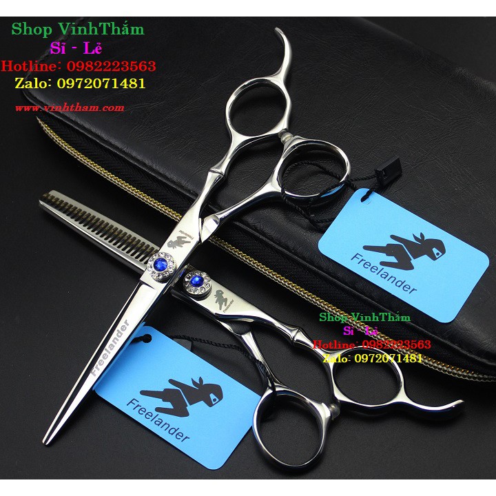 Bộ 2 Kéo Cắt Tỉa 6INCH Nhật Bản FR05 Tay Kéo Được Tạo Kiểu Đốt Trúc Chất Liệu Thép Nhật Cao Cấp