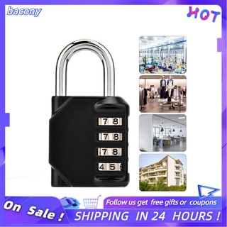 Bacony 4-digit Combination Password Padlock Gym Storage Cabinet Drawer Luggage