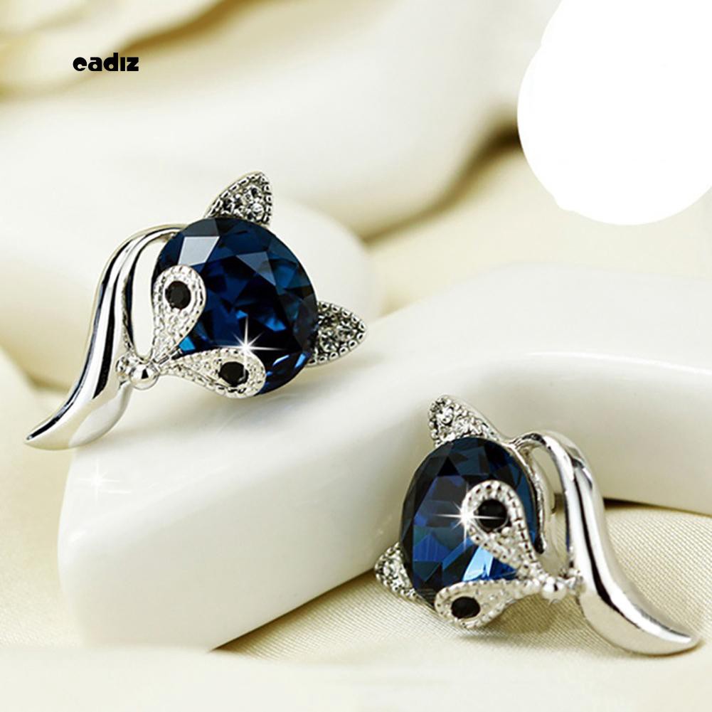 Hoa tai mặt hình cáo hoạt hình đáng yêu