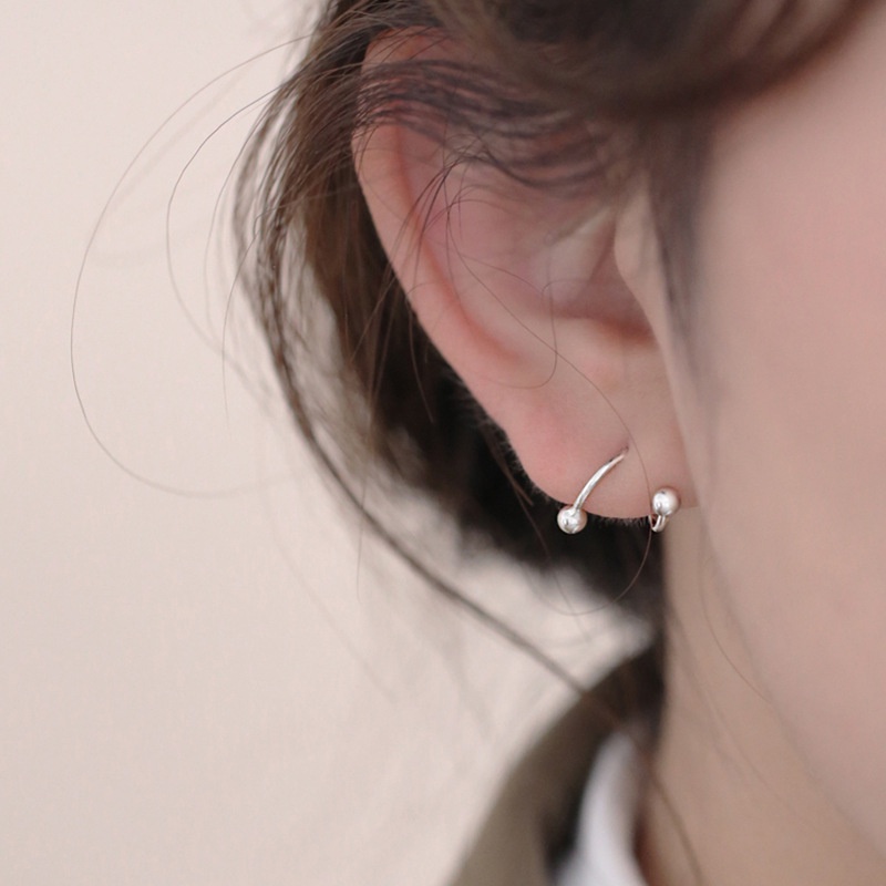 1 Đôi Bông Tai Dạng Xoắn Ốc / Trái Tim / Ngôi Sao Đơn Giản Cho Nữ