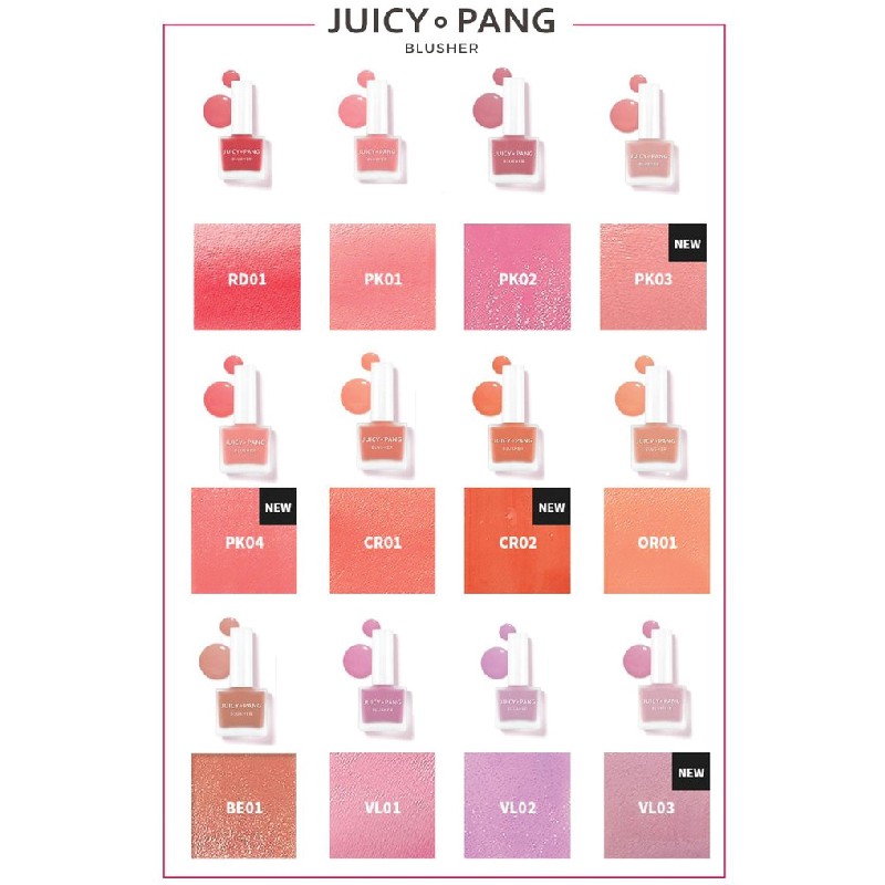 APIEU (Hàng Mới Về) Phấn Má Hồng Dạng Nước Thương Hiệu Juicy Pang