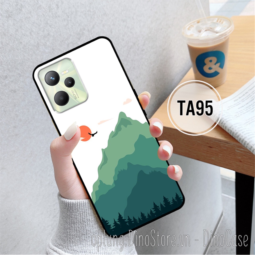 Ốp Realme 9i - Realme C35 - Oppo A76/A36 lưng nhựa viền dẻo bảo vệ camera chống bẩn in hình phong cảnh vintage.