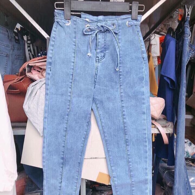 Quần jean nữ lưng siêu cao co giãn QJ5850