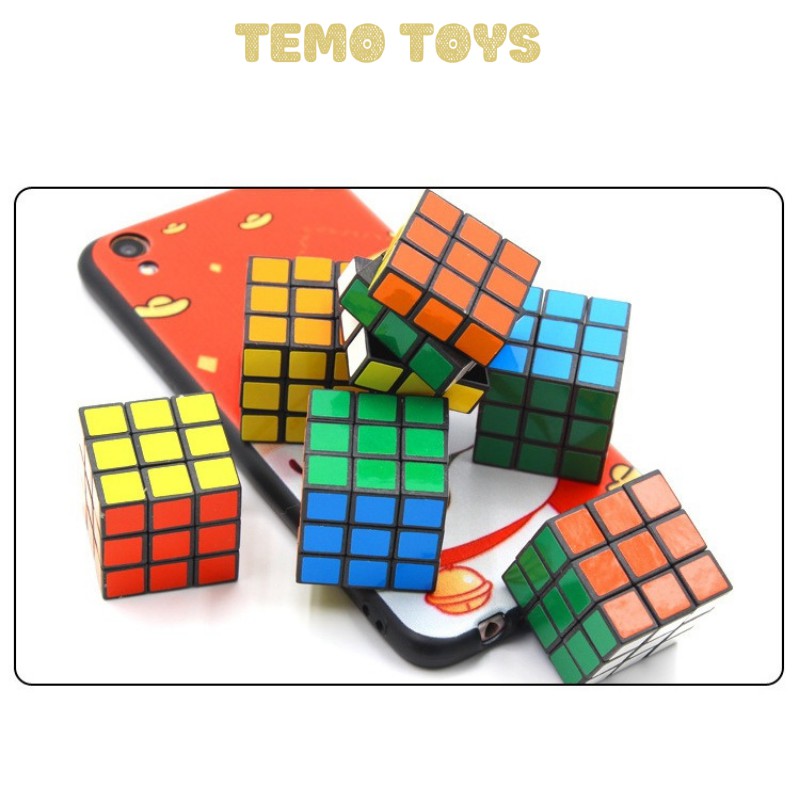 Rubic 3x3 Giá Rẻ 3 Tầng Khối Lập Phương Ma Thuật - Cục Rubik Đồ choei trẻ em Phát triển trí thông minh Temo Toys