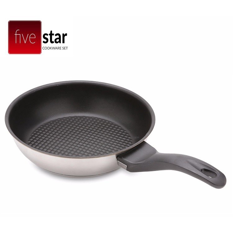 Chảo từ Fivestar chống dính ba đáy 22/24/26/28 cm