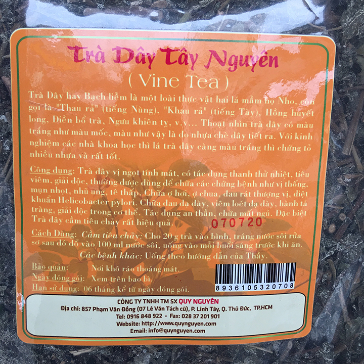 Trà Dây Tây Nguyên Quy Nguyên 200gram-Chuyên dạ dày, tá tràng