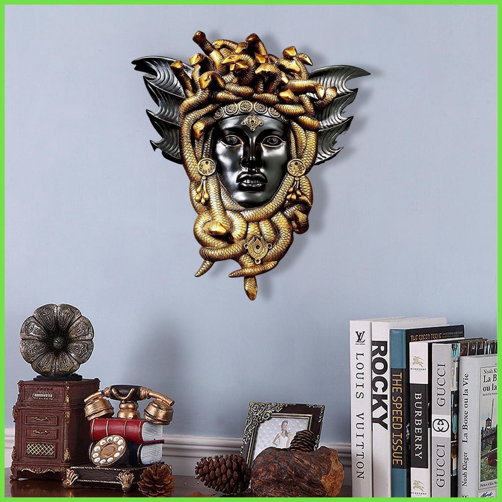 Mô Hình Tượng Thần Thoại Hy Lạp Medusa Cổ Điển Bằng Nhựa Resin Trang Trí Nhà Cửa