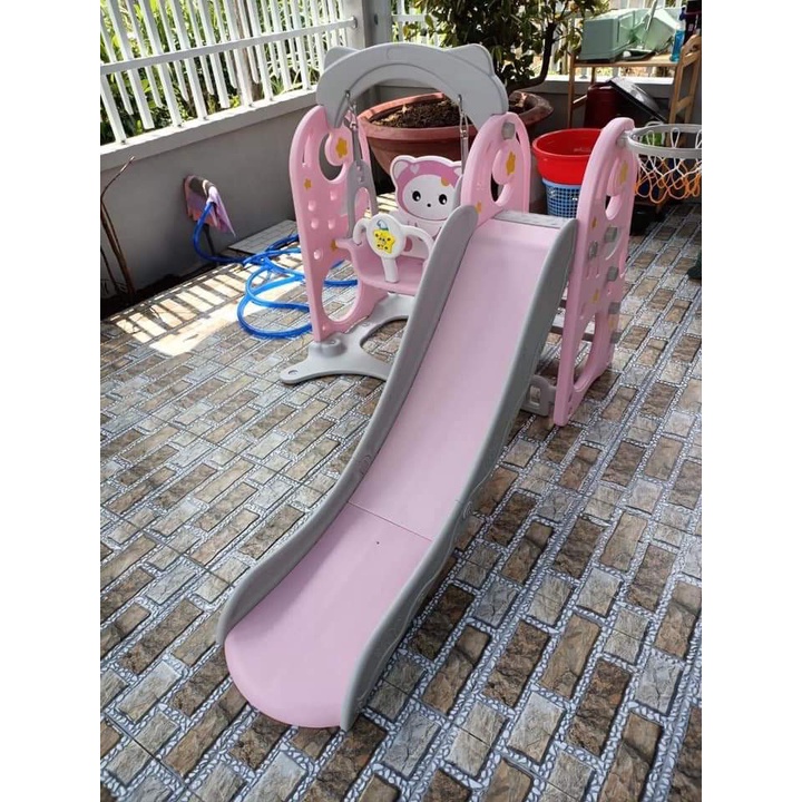 Cầu Trượt Xích Đu Hello Kitty Siêu Chắc Chắn