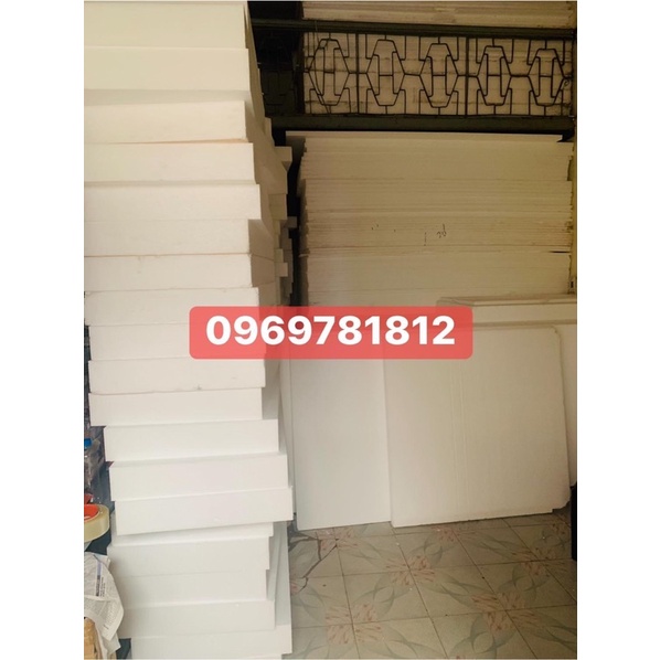 Xốp chống nóng, tôn nền, xốp cắm hoa dày 10cm kích thước 50x100cm