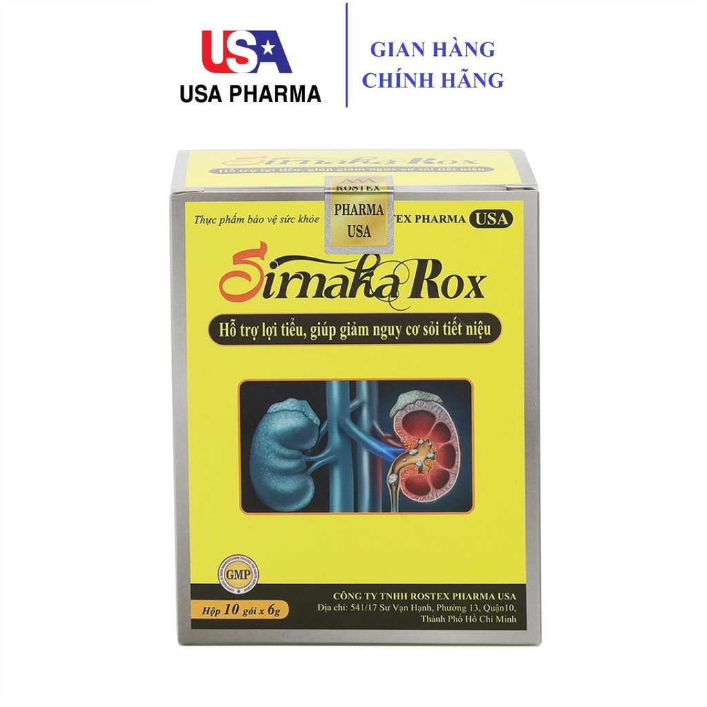 Sirnaka Rox thảo dược lợi tiểu, giảm sỏi thận, sỏi tiết niệu - Hộp 10 gói [Sirnaka Rox]