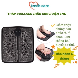 Máy massage chân thảm massage trị liệu bằng xung điện giúp lưu thông khí huyết, giảm tê chân Itech care shop