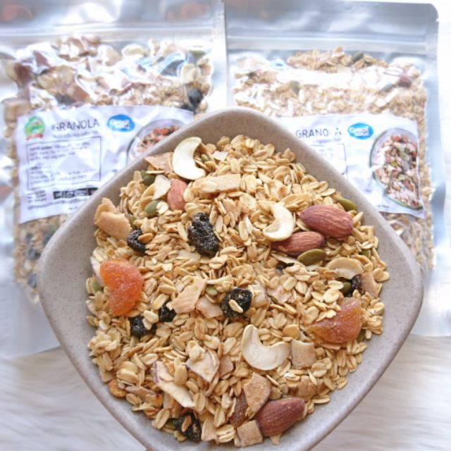 [Mã DANGBB10 giảm 10% ] 500GRAM NGŨ CỐC GRANOLA HANDMADE (NGŨ CỐC NGUYÊN HẠT, NGŨ CỐC ĂN SÁNG, NGŨ CỐC ĂN KIÊNG