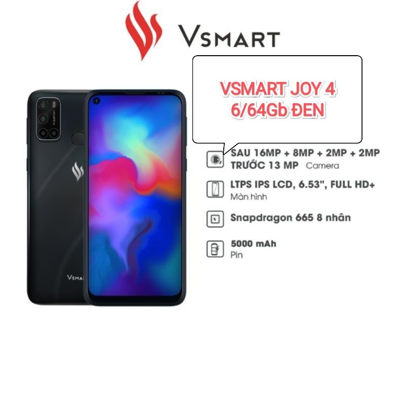 ĐIỆN THOẠI Vsmart Joy4 live 4 Star 5 CHÍNH HÃNG LIVE4