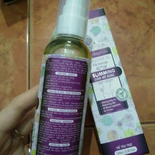 Dầu massage giảm mỡ bụng Milaganics Slimming Body Therapy 100ml