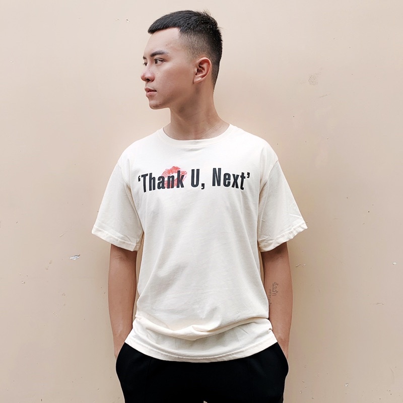 Áo Thun Nam Nữ Unisex Form Rộng Màu Kem Phối Chữ  Mr Smile 99 Shop