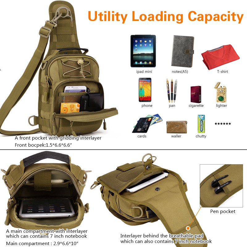 Túi đeo hông dã ngoại họa tiết cờ Mỹ thời trang 3505