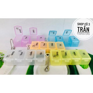 Hộp đựng thuốc 4 ngăn hofaco - hộp phân chia thuốc theo ngày hpg41