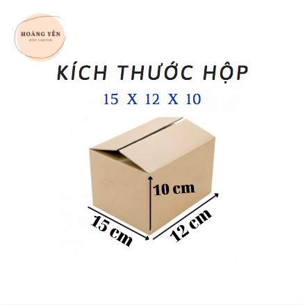 Combo 10 Hộp Carton HY - 15x12x10 - Hộp COD đóng hàng