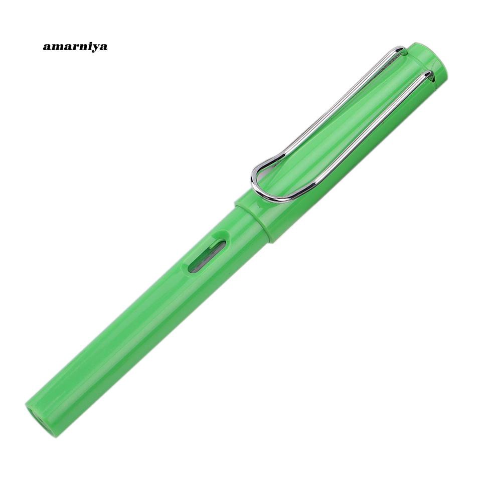 Bút máy 0.38mm kiểu bơm mực chất liệu bằng nhựa tiện dụng