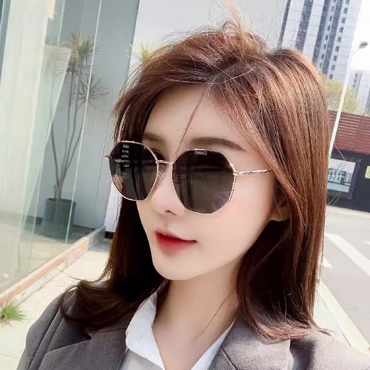 Kính Mát Gọng Đa Giác Mẫu Mới Phong Cách retro Thời Trang Cho Nam Nữ