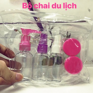 Set chai lọ chiết mỹ phẩm du lịch