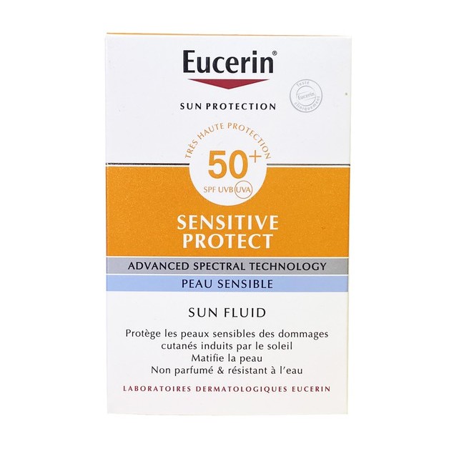 Kem Chống Nắng Cho Da Thường Đến Khô Eucerin Sensitive Protect Sun Fluid SPF50+ 50ml