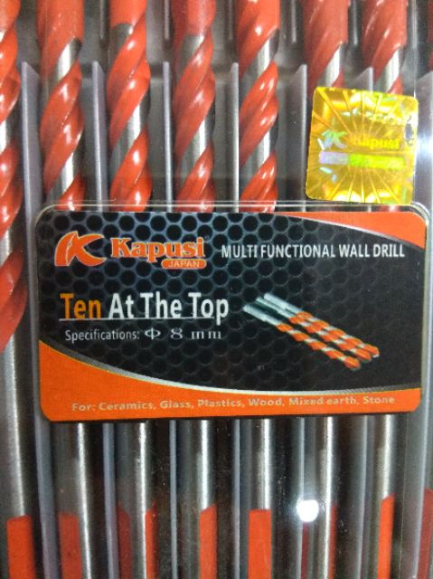 Bộ 10 mũi khoan đa năng Kapusi 8mm