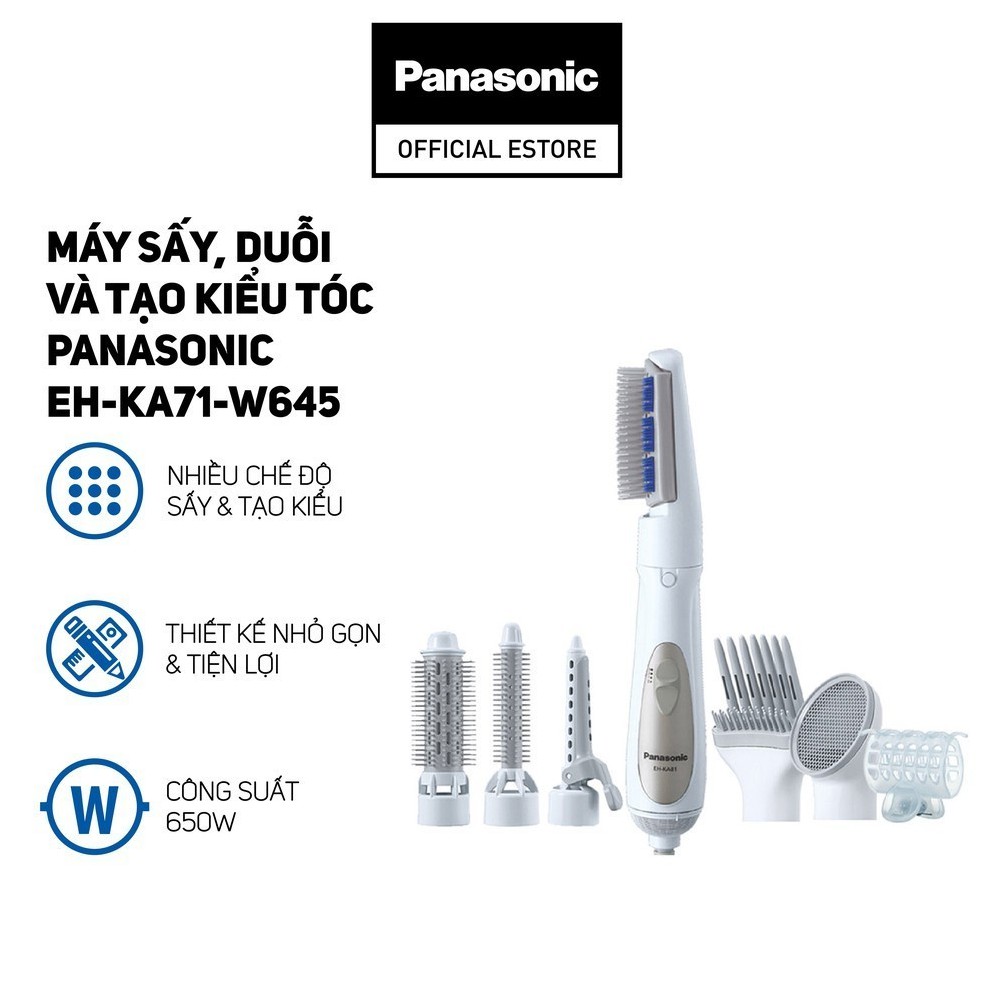 Máy Sấy, Duỗi Và Tạo Kiểu Tóc Panasonic EH-KA71-W645 -Bảo Hành 12 Tháng-Hàng Chính Hãng