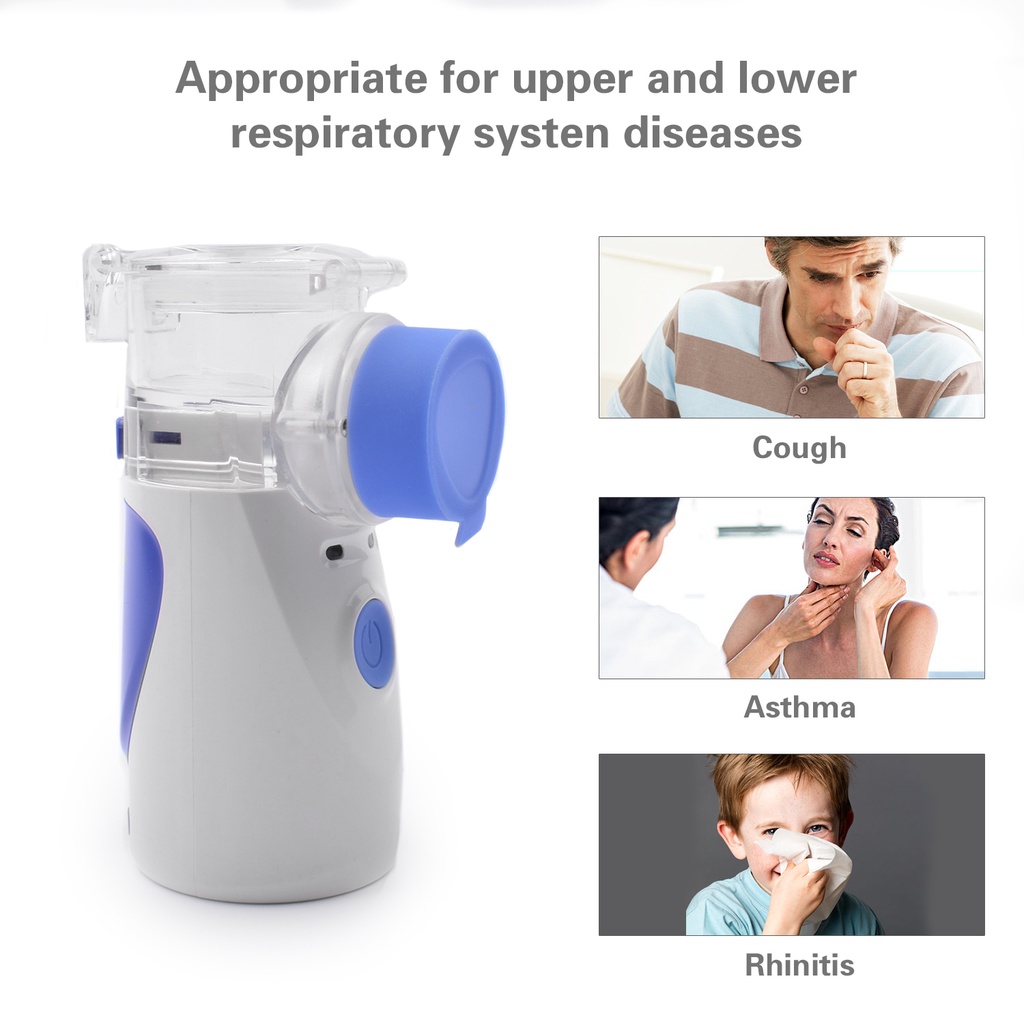 Máy xông khí dung cầm tay Mesh Nebulizer, xông tinh dầu, phun sương giữ ẩm mặt.