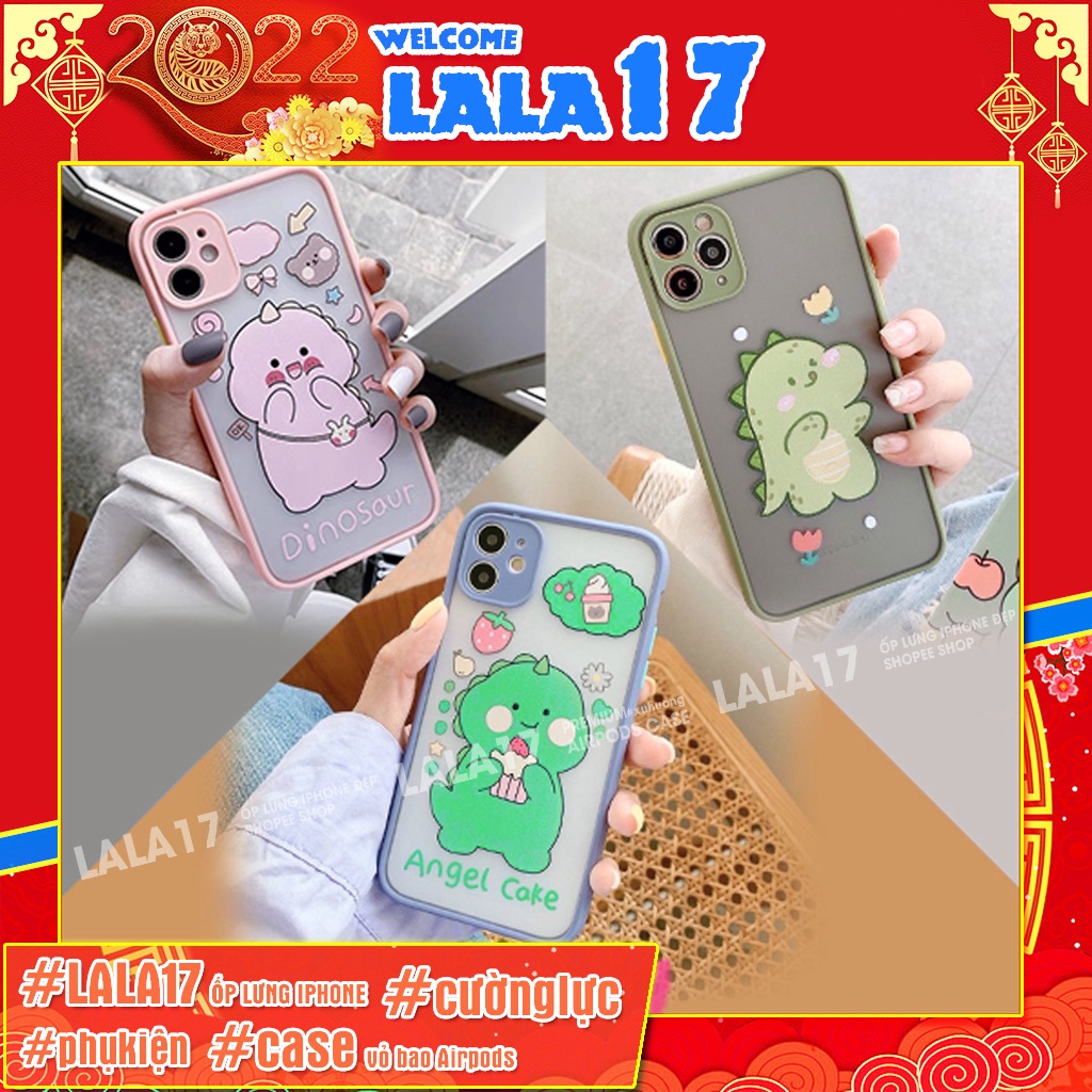 Ốp lưng iphone đẹp Basic in Hình Khủng long Cute BVC ip/6/6plus/6s/6splus/7/7plus/8/8plus/x/xs/11/12/pro/max/plus/promax