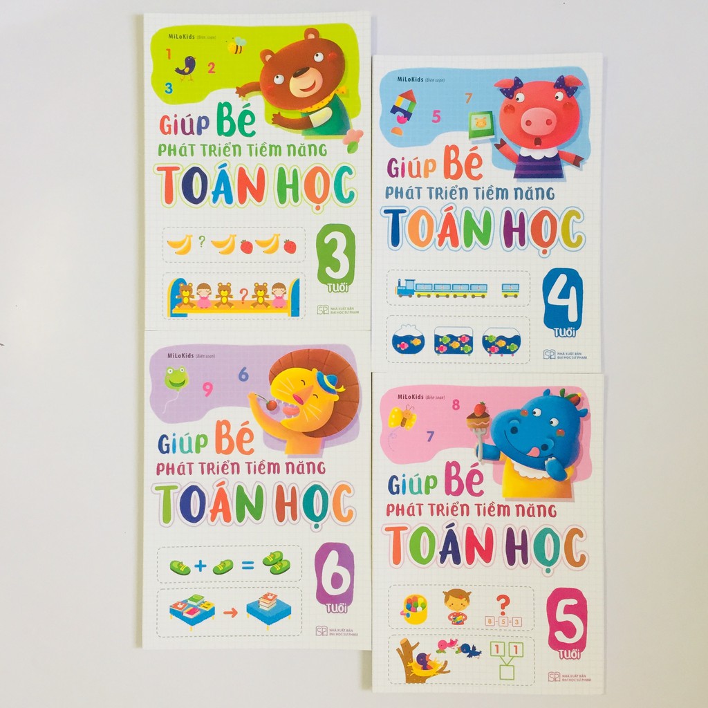 Sách – Giúp Bé Phát Triển Tiềm Năng Toán Học 3T 4T 5T 6T