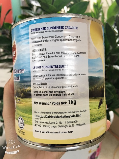 SỮA ĐẶC CÓ ĐƯỜNG DAIRICIOUS 1kg- Malayxia