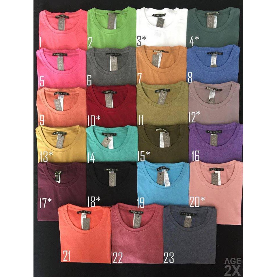 ÁO THUN TRƠN NAM NỮ AGE2X | BigBuy360 - bigbuy360.vn