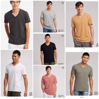 Áo thun cotton cổ tim