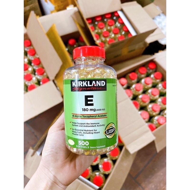 Kirkland Signature Vitamin E 180 mg  - Viên uống bổ sung 500 viên